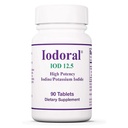 Optimox Iodoral 12.5 mg Supplement - Iodine Supplement, Yourroid Support for Women and Men, Lugol Çözüm Pills, Piyal Iodide Tabletleri, Daily Mineral Kompleksi - 90 Count