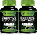 Probiyotik ve Prebiyotiks ile Enzymes, 450 mg, 5 Milyar CFUs - Pure Super Digestion Capsules - Kadınlar ve Erkekler için Enzymes Digestion & Gut Health - 120 Count (Pack of 2)