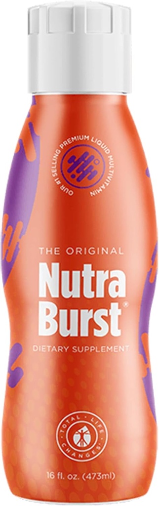 Σύνολο Αλλαγές ζωής NutraBurst - Υγρή Πολυβιταμίνη, Καθημερινή Διατροφική Υποστήριξη, Συσκευασμένα με Ουσιώδεις Βιταμίνες και Ορυκτά, 16 fl. oz