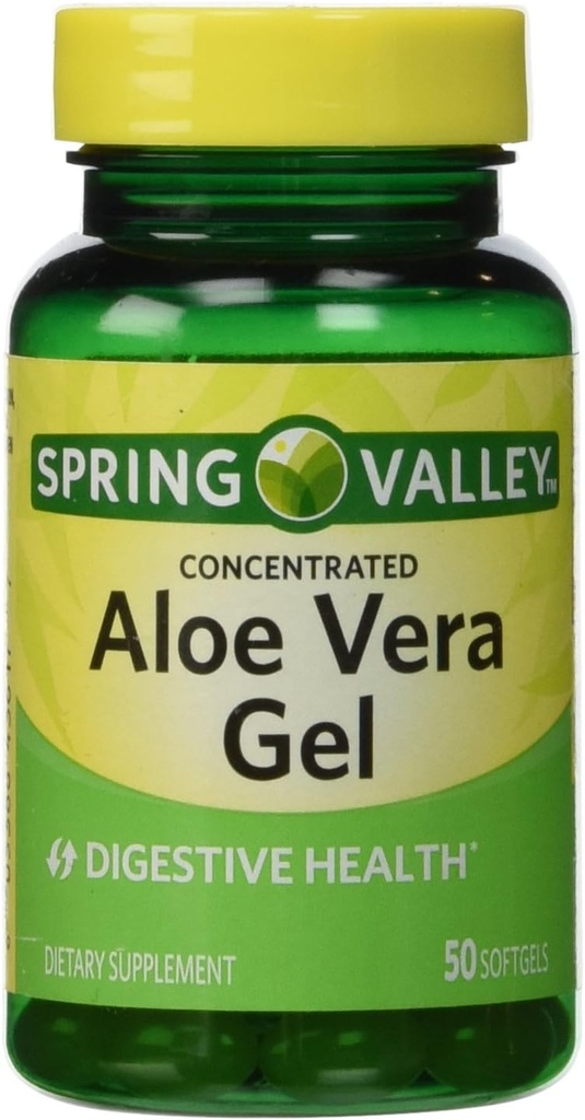 Aloe Vera Gel 25 mg, Yoğun Türleme, 50 Softgels