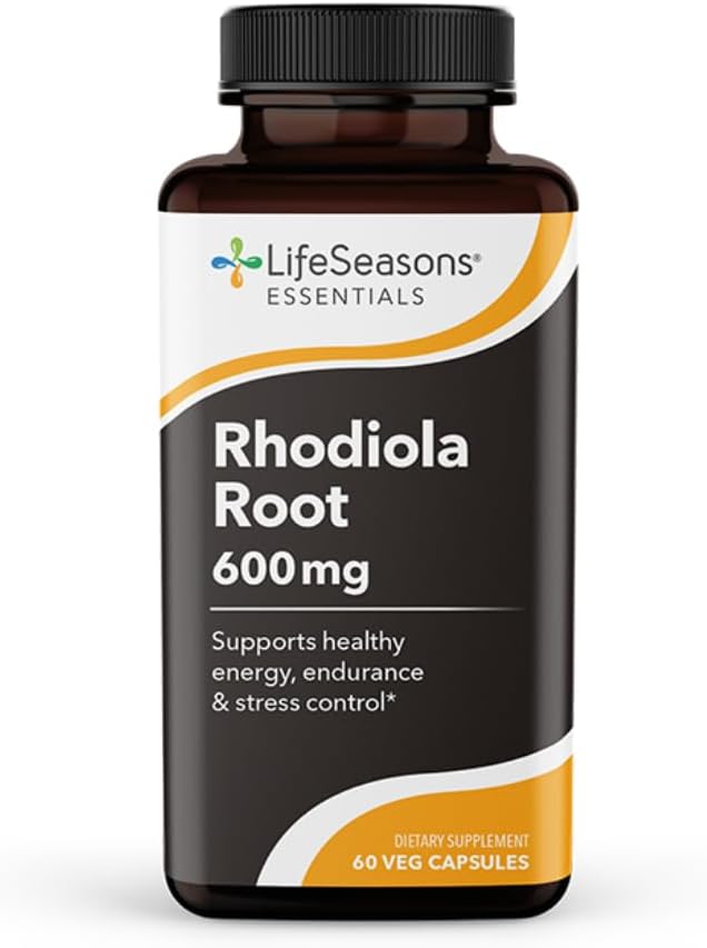 Yaşam Sezonları Temelleri Rhodiola Kökleri - Sağlıklı Stres Yanıtı, Doğal Uyku Lisansları, Beyin Sağlığı ve Daha Fazlası - Doğal Calm Desteği - 2 Capsules başına 600 mg - 30 Day Supply
