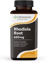 LifeSeasons Essentials Rhodiola Root - Supports Healthy Stress Response, Natural Sleep Cycles, Brain Health & More - Natural Calm Support - 600 mg per 2 Capsules - 30 Day Supply