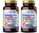 Solgar Kangavites, Bouncin' Berry Flavor - 120 Chewable Tabletler, 2 Paket - Çocuklar için Çokvitamin & Mineral Formula - Vegan, Gluten Free