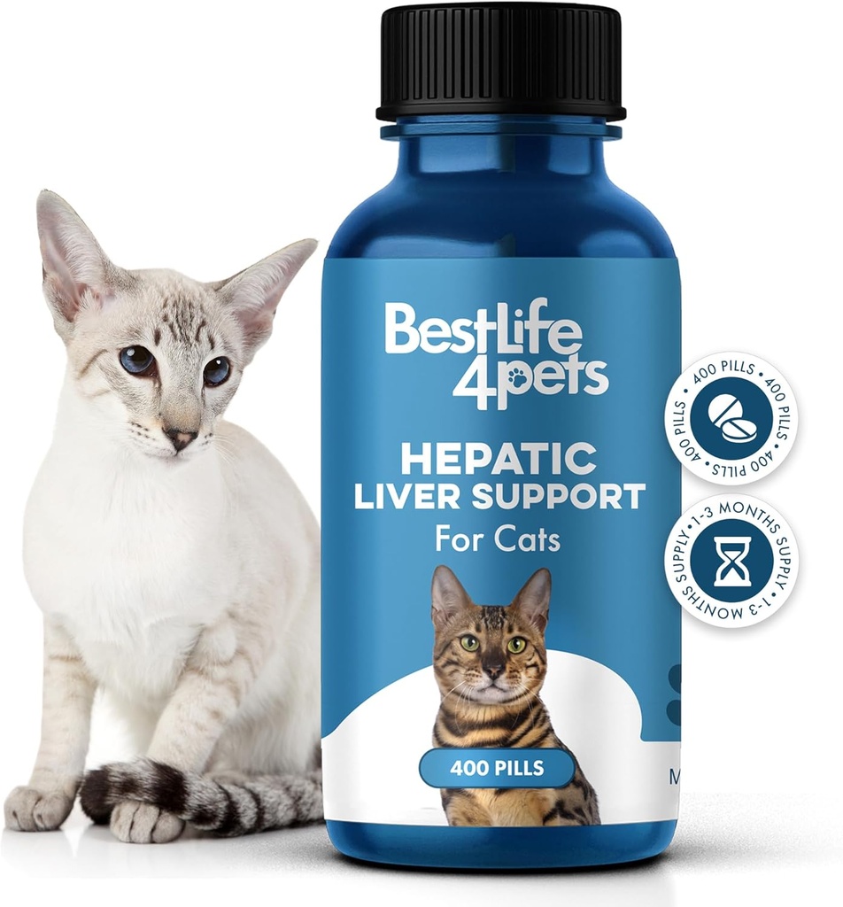 Cats Dissolvable,Homeopathic, Digestive Feline Supplement for Liver Detox and Nutrient Abxia 100% All Natural, Easy to Give, Free of Chemical ormixs, 400 Pills