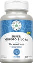 Natural Balance Super Ginkgo Biloba Plus | Brain & Circulation Formula to Help Support Focus, Memory & Blood Flow | with Gotu Kola | 100ct, 50 Serv.