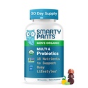SmartyPants Multivitamin για τους άνδρες, Βιολογικά Gummies: Προβιοτικά, CoQ10, Methylfolate, Omega 3 (ALA), Βιταμίνη D3, C, Βιταμίνη B12, B6, A, K & Ψευδάργυρος για την υποστήριξη του ανοσοποιητικού, Biotin, 120 Gummies (30 Ημέρα προσφοράς)