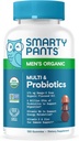 SmartyPants Multivitamin for Men, Organic Gummies: Probiyotikler, CoQ10, Metilfolate, Omega 3 (ALA), Vitamin D3, C, B12, B6, A, K & çinko for Immune Support, Biotin, 120 Gummies (30 Day Supply)