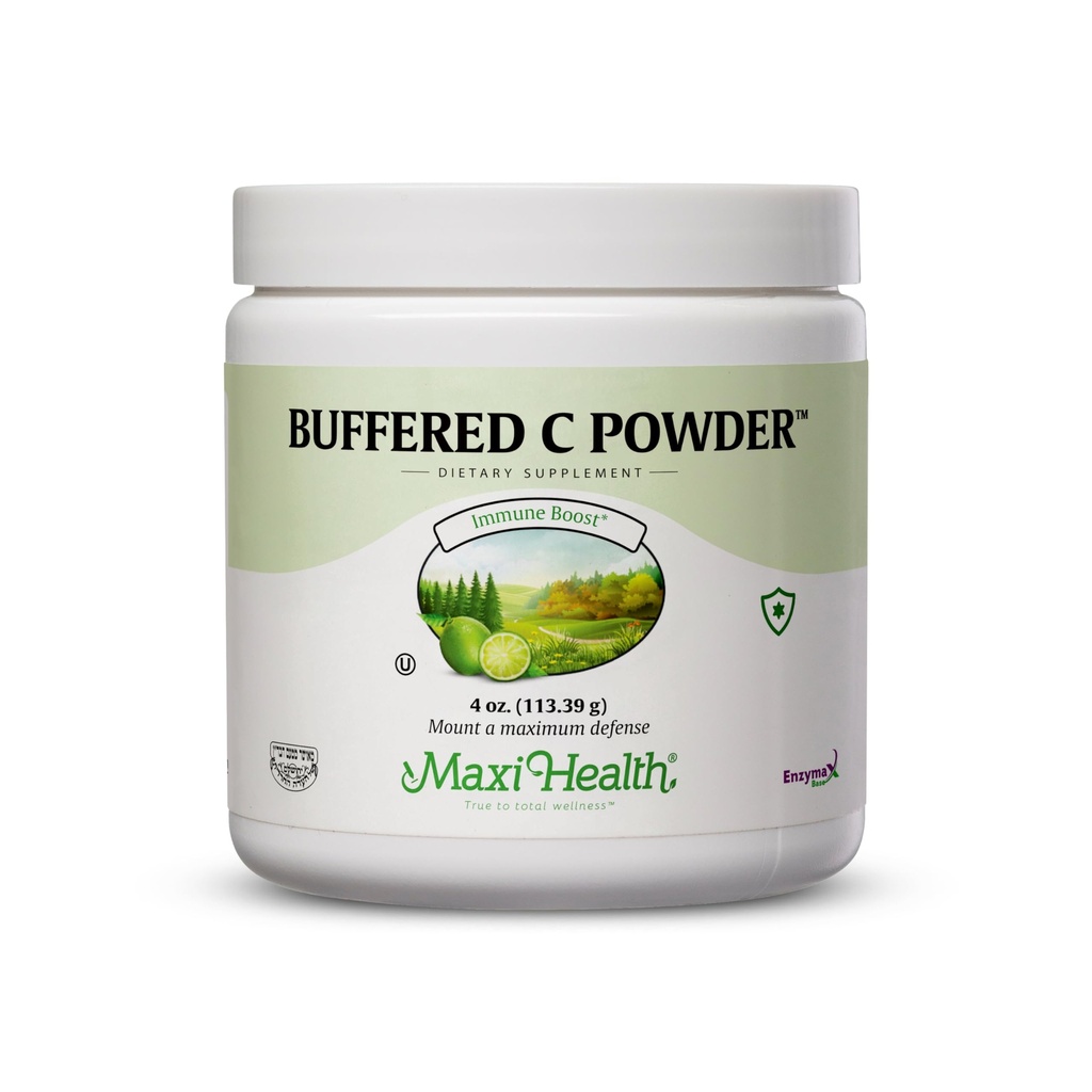 Maxi Health Buffered Vitamin C Toz - Yüksek Potency - 800 mg - Immune Health - 4 Ounces - Kosher