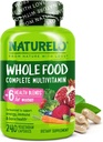NATLO Bütün Gıda Kadınlar için Çokvitamin - Vitaminler, Mineraller ve Organik Türler - Enerji ve Kalp Sağlığı için Tamam - GMO - 240 Vegan Capsules