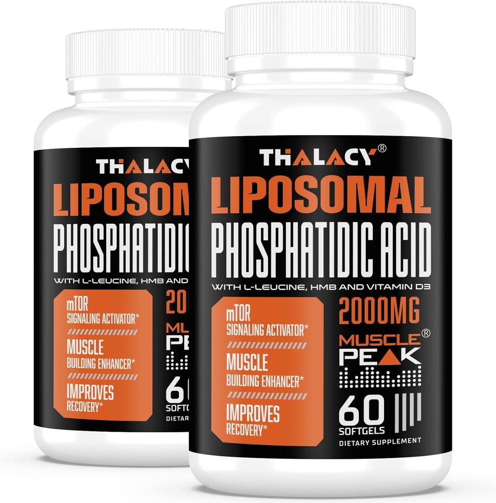 2000 mg Liposomal Phosphatidic Asit (PA) | Muscle Builder, High Abxia Muscle Building Supplements for Men & Women | Muscle Winer, mTOR Protein Synthesis & Lean Body Mass, Strength,120 Capsules