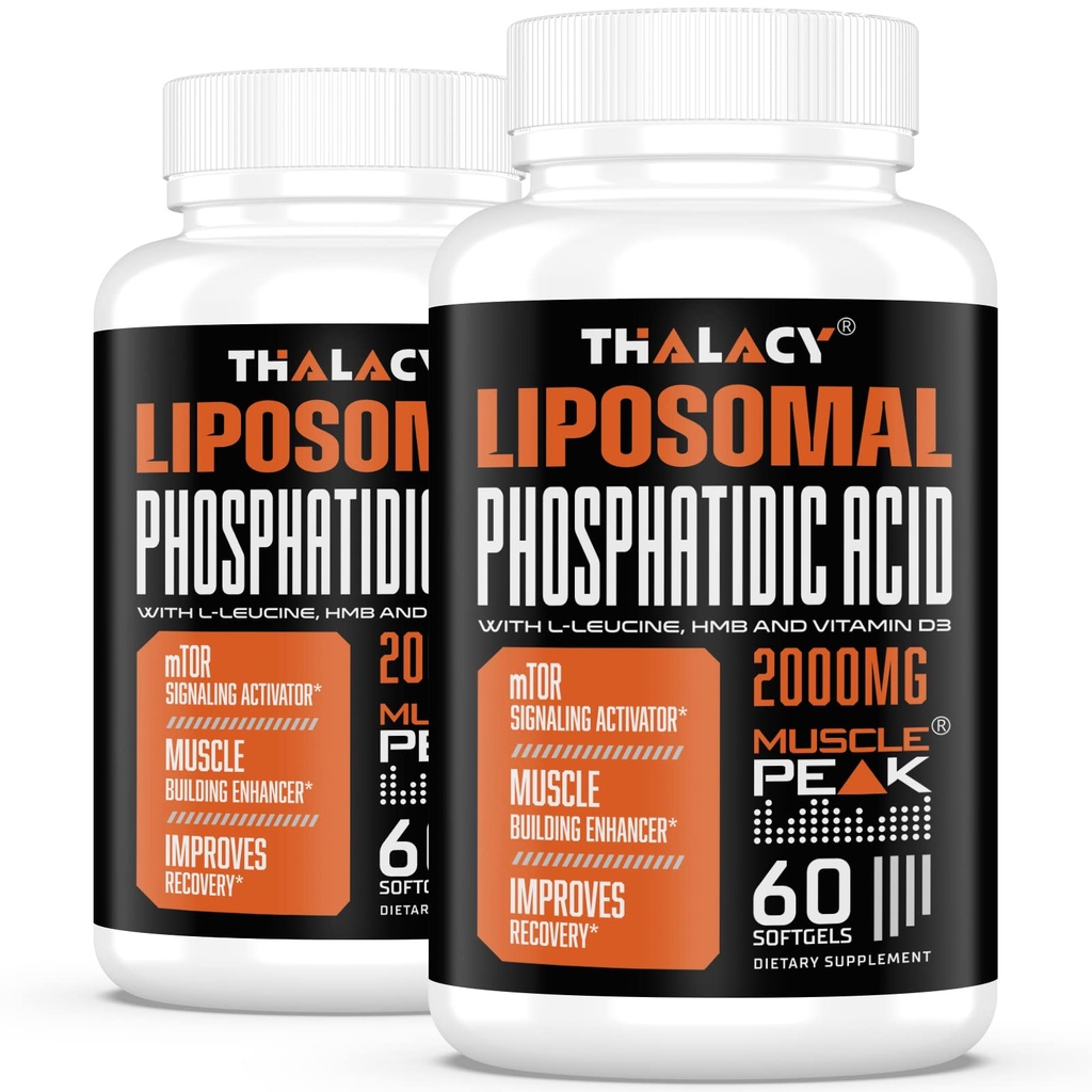 2000 mg Liposomal Phosphatidic Asit (PA) | Muscle Builder, High Abxia Muscle Building Supplements for Men & Women | Muscle Winer, mTOR Protein Synthesis & Lean Body Mass, Strength,120 Capsules