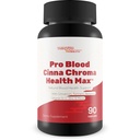 Pro Blood Cinna Chroma Health Max - Natural Blood Health Support with Cinnamon, Turmeric, Berberine, D vitamini, C vitamini, çinko & More - Balanced Blood Health & Improv Blood Flow
