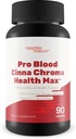 Pro Cinna Chroma αίματος υγεία Max - Φυσική υποστήριξη της υγείας του αίματος με κανέλα, κουρκουμά, βερβερίνη, βιταμίνη D, βιταμίνη C, ψευδάργυρος & More - Προώθηση ισορροπημένη υγεία του αίματος & βελτιωμένη ροή του αίματος