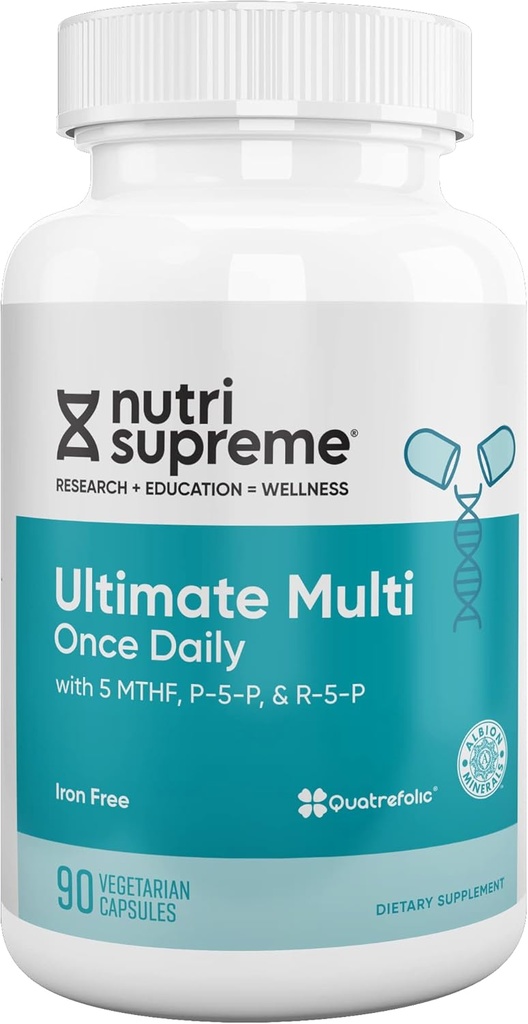 Erkekler ve Kadınlar için Nutri Supreme Ultimate Multivitamin, 20 Vitamin ve Minerals ile, Immune Desteği için Günlük Beslenme Tamamı, Kosher, Vegetarian 90 Day Supply