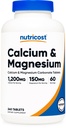 Nutricostdis & Magnezyum Karbonate 240 Tablet, Ca & 150mg of Mg'in 1200 mg of Ca & 150mg of Mg per Service, 60 Services- Gluten Free, Non-GMO