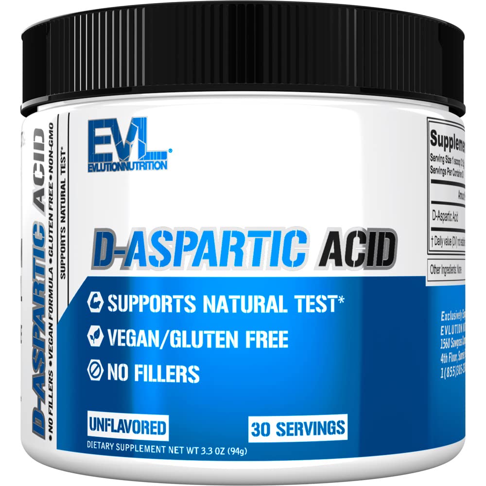 D Aspartic Acid Testosterone Booster for Men - 3120mg DAA D-Aspartic Acid Pre Processed Powder Muscle Builder for Men 3.12g - Συμπλήρωμα για την υγεία των ανδρών για την ενίσχυση της ισχύος και της έντασης κίνησης