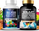 Holistic Hercules Classic Combo Sche - Sea Moss 3000 mg, Black Seed 2000 mg, Ashwagandha 1000 mg, Shilajit 5000 mg, Panax Ginseng 1500 mg, Peruvian Maca 2000 mg, All in 1 Supplements Pack