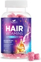 5000 mcg Biotin ile Saç Vitaminleri, Saç Büyüme Desteği Gummy, Premium Vegetarian Non-GMO Vitaminleri E & C Güçlü, Güzel Saçlar, Skin & Nails, Biotin Gummies Tamam - 60 Gummies