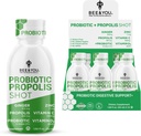 Arı ve You Propolis Immune Shot, Probiyotik, C, Vitamin D3, çinko, Ginger, Immune Support, Gut Health, Digestive Health, Bioactive 1.69 Fl. oz, 12 Pack
