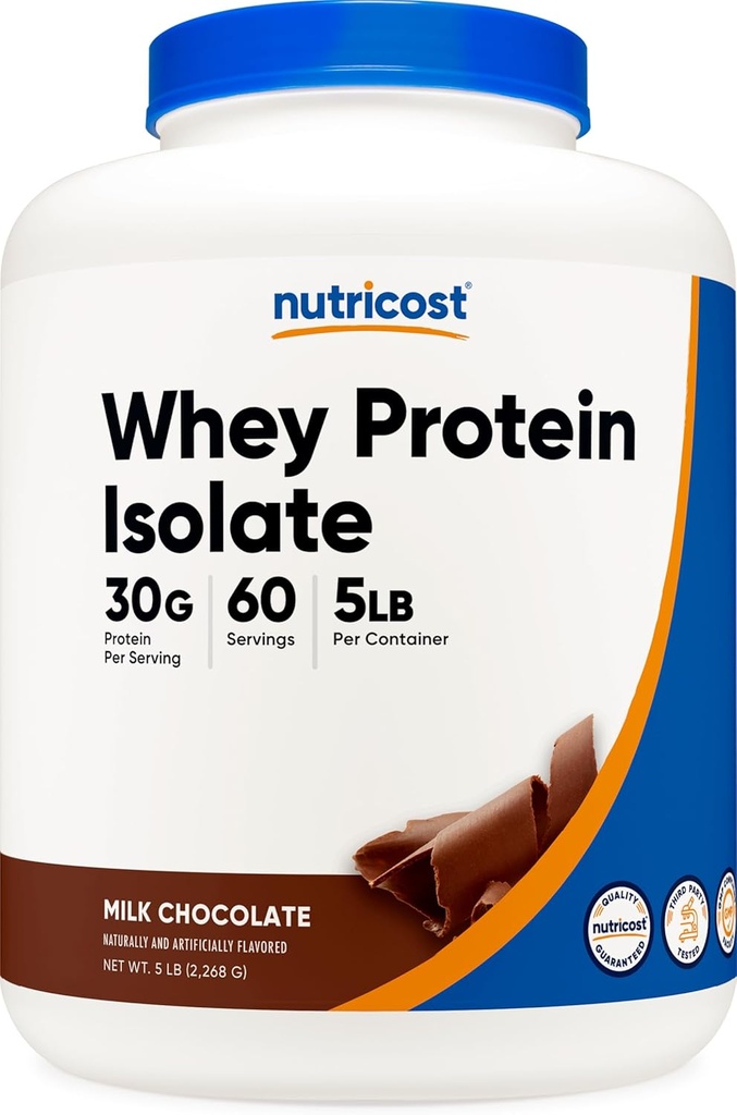 Nutricost Whey Protein Isolate Toz (Milk Chocolate) 5LBS