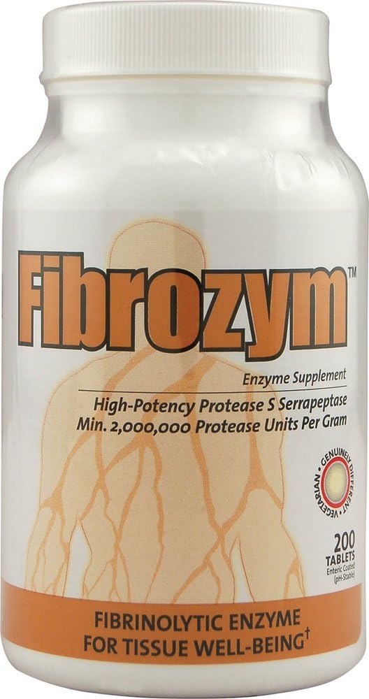 Doğal Gazlar Fibrozym Systemic Protease Supplement with Serratiopeptidase, 200 Tablet, N10051