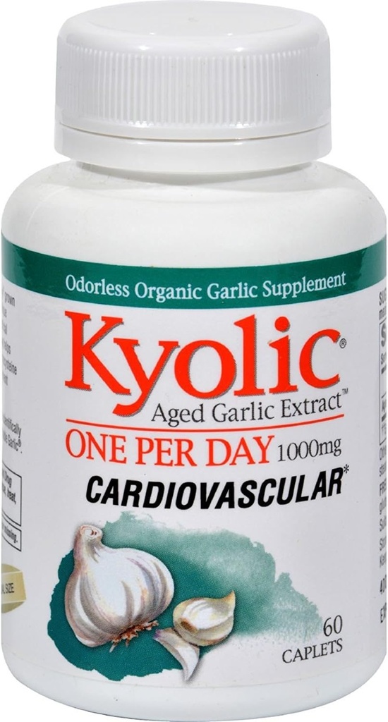 Kyolic Aged Extract Bir Per Day Cardiovascular - 1000 mg - 60 Caplets