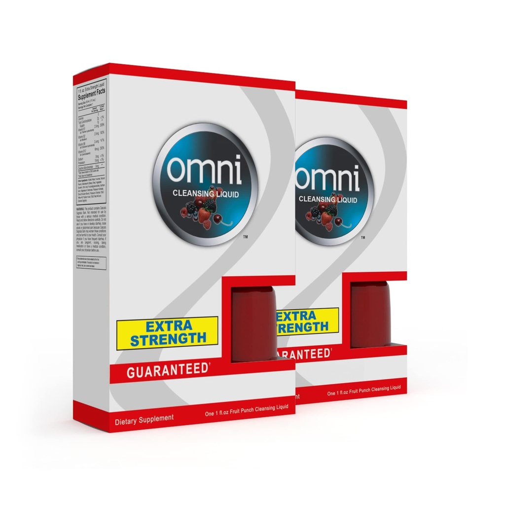 Wellgenix Omni Detox Drink - Επιπλέον ενίσχυση καθαρισμού - Ίδια μέρα Γρήγορη Flush καθαρισμού - Fruit Punch Flavor 1oz (2 Pack)