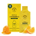 Propolis Liposomal Vitamin C Tarafından Beekeeper's Naturals, 1000 mg C, Propolis & Organik Honey, Supercharged Immune Support & Artan Bioavailibity for Max Abxia, 12 Ct