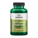 Swanson Aktif Charcoal - Doğal Supplement Sağlıklı Absorpsiyon Destekleme - Bowel Düzenliliği Sağlamak - (120 Capsules, 520 mg per Service)