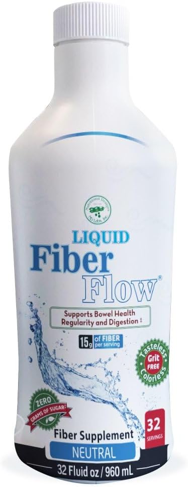Beslenme Tasarımları Sıvı Fiber Akışı, Constipation Relief & Gut Health, Sugar-Free, Natural Bowel Regularity for Health Intestinal Balance, Flavorless, 32 fl ozzz