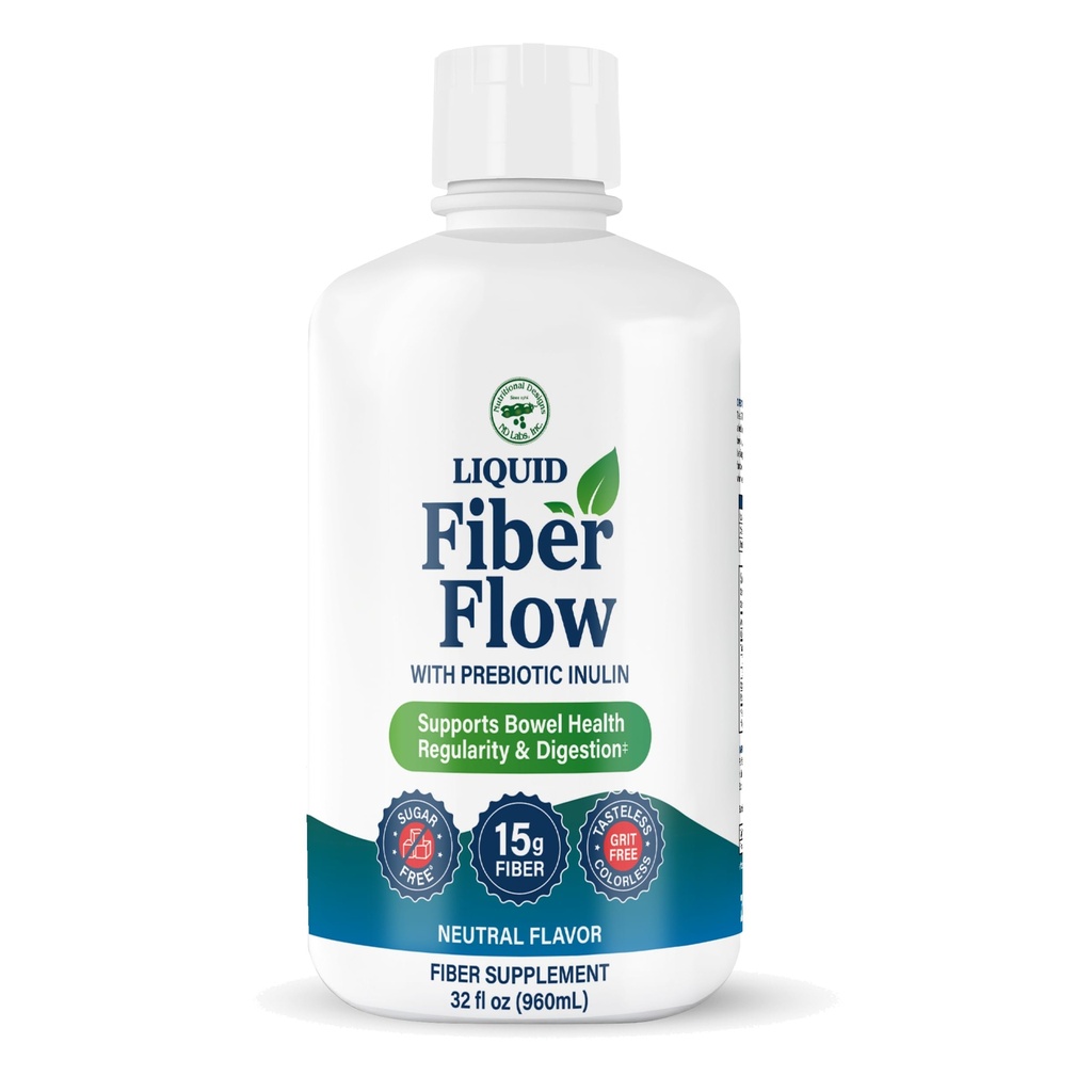Beslenme Tasarımları Sıvı Fiber Akışı, Constipation Relief & Gut Health, Sugar-Free, Natural Bowel Regularity for Health Intestinal Balance, Flavorless, 32 fl ozzz