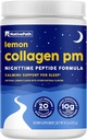 YerliPath Collagen PM - Lemon Nighttime Collagen Peptides Toz with, Magnezyum GABA, L-Theanine ve Melatonin - 20 Hizmet