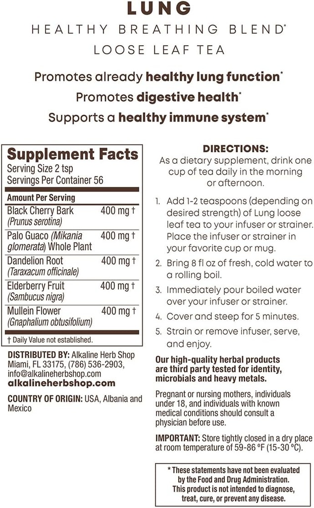 Herb Shop The Tranquness Sche - Liver Tea Supplement (Happy Liver Tea), Lung Tea Supplement (Happy Lung Tea) ve Elder Tea Supplement