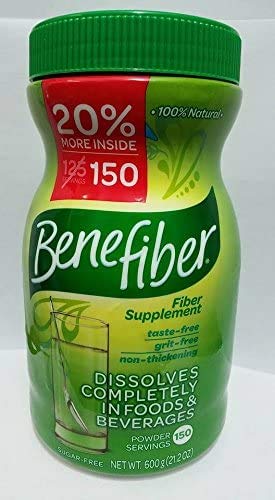 Benefiber 100% Doğal Fiber Supplement - 150 600g 21.2 Oz Sugar Free