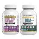 İsviçre Activa+ DIM & Myo-Inositol Sche - Hormon Denge ve Psiko Yardım Kadınlar için - Menstrual Cycle, Mood, Estrogen ve Ovarian Health - 60-Day Supply