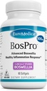 EuroMedica BosPro - Boswellia Serrata Extract Supplement - Συμπλήρωμα διατροφής για υγιή πνεύμονα Υποστήριξη - Βότανο συμπλήρωμα Φόρμουλα - 60 Softgels
