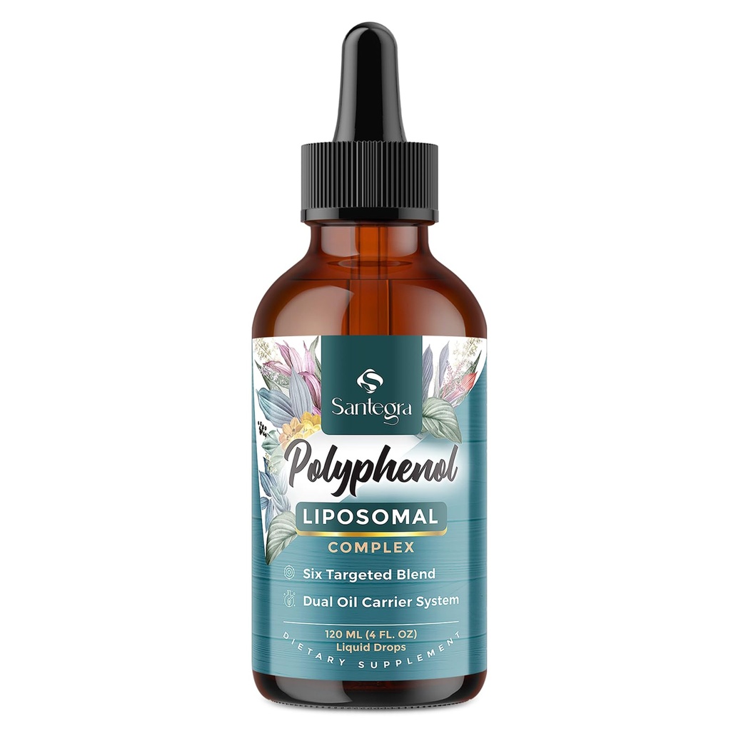 Polyols Supplement Liposomal, 27 Polifenol Kompleksi ve Güçlü Antioksit, MCT & Olive Oil, Quercetin Ekstraksiyon, Hawthorn Berry Ekstraksiyon, Yaş Savunması, Enerji, Immune, 120 ML