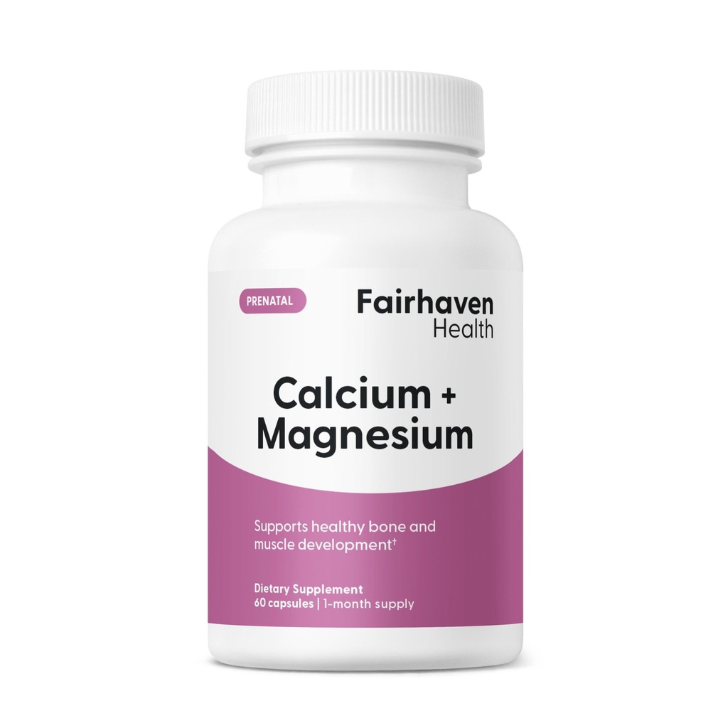Fairhaven Health Peapod Cal-Mag | ve Magnezyum Supplement with Vitamin D3 for Gebelik, Bebek ve Kadın Sağlığı | Gluten & Dairy Free CalMag Supplement | 1 Ay Supply