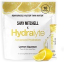 Hydralyte Shay Mitchell Low Sugar Rapid Rehidr - Lightly Sparkling Electrolyte Toz Paketleri, Lemon Squeeze | Travel Essential - Workout Essential - Recovery Toz (18)