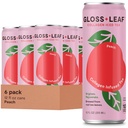 Gloss Leaf Collagen Iced Tea (Zero-Sugar, Peach): Collagen Peptides Protein & Vitamin C, Beauty & Anti-Aging, 12 Fl Oz, 6 Pack-Sugar, Peach: Brewed Black Tea with Collagen Oz Protein & Vitamin C, Beauty & Anti-Aging, 12 Fl Oz, 6 Pack