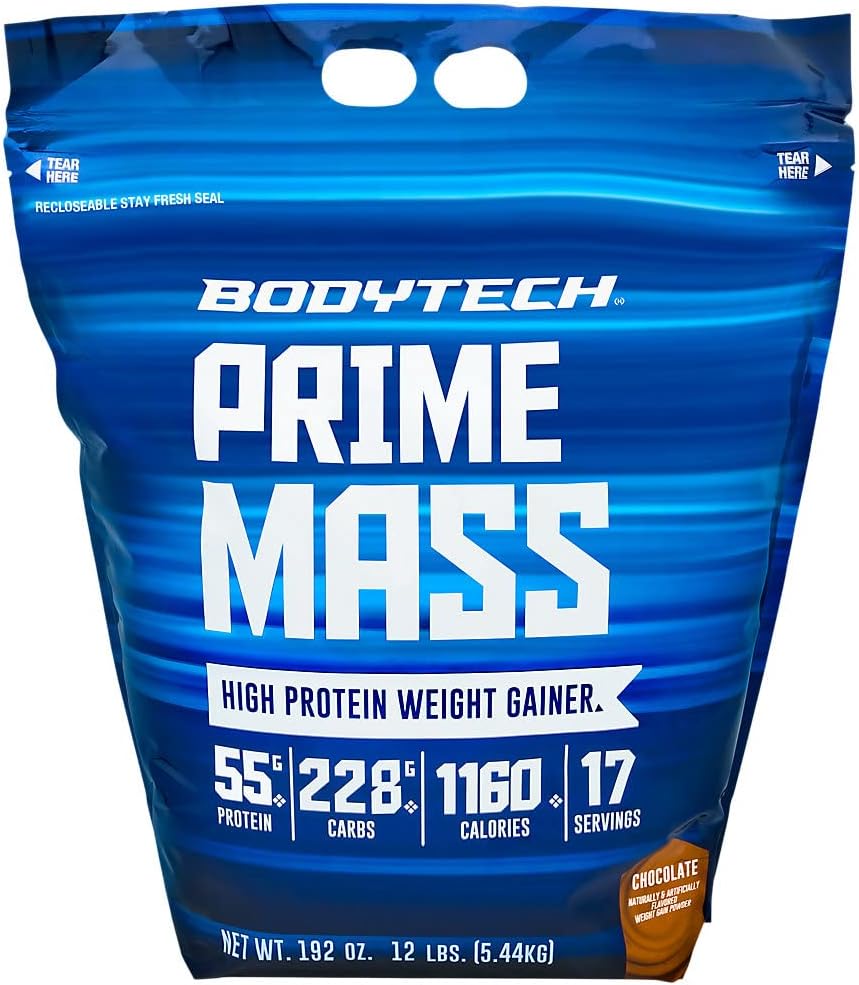 BODYTECH Prime Mass- Chocolate (12 lbs./17 hizmet)