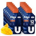 UCAN Edge Energy Gel Shots, Orange Mango (12, 2 Ounce Packets) for Run, Education, Workouts, Fitness, Bisiklet, Crossfit | Sugar-Free, Vegan, & Keto Friendly Energy