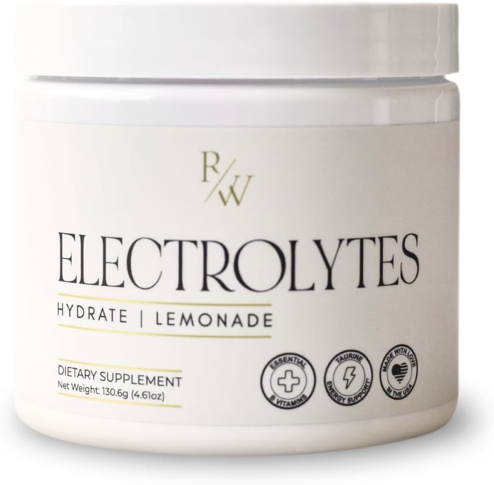 Lemonade Hydration Electrolyte Drink Mix Toz + B Vitaminleri | Replenishes Essential Minerals, 20 Scoops, 4.6 oz