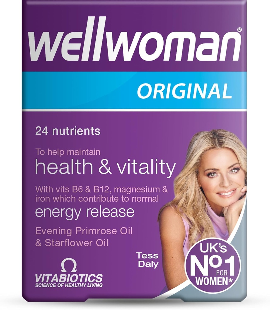 Wellwoman Vitabiyotiks Gelişmiş Vitamin & Mineral Formula Evening Primrose & Starflower Oils 30 Capsules