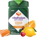 Vitafüzyon Soft Chews Immune Support (1), Immune Support için Yetişkin Chewable Vitamin C, Bireysel olarak yuvarlandı, Citrus Fusion Flavor, 30 Chews, 30 Day Supply