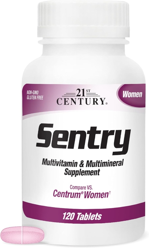 21. Yüzyıl Sentry Women Multivitamin Tabletleri, 120 Kont