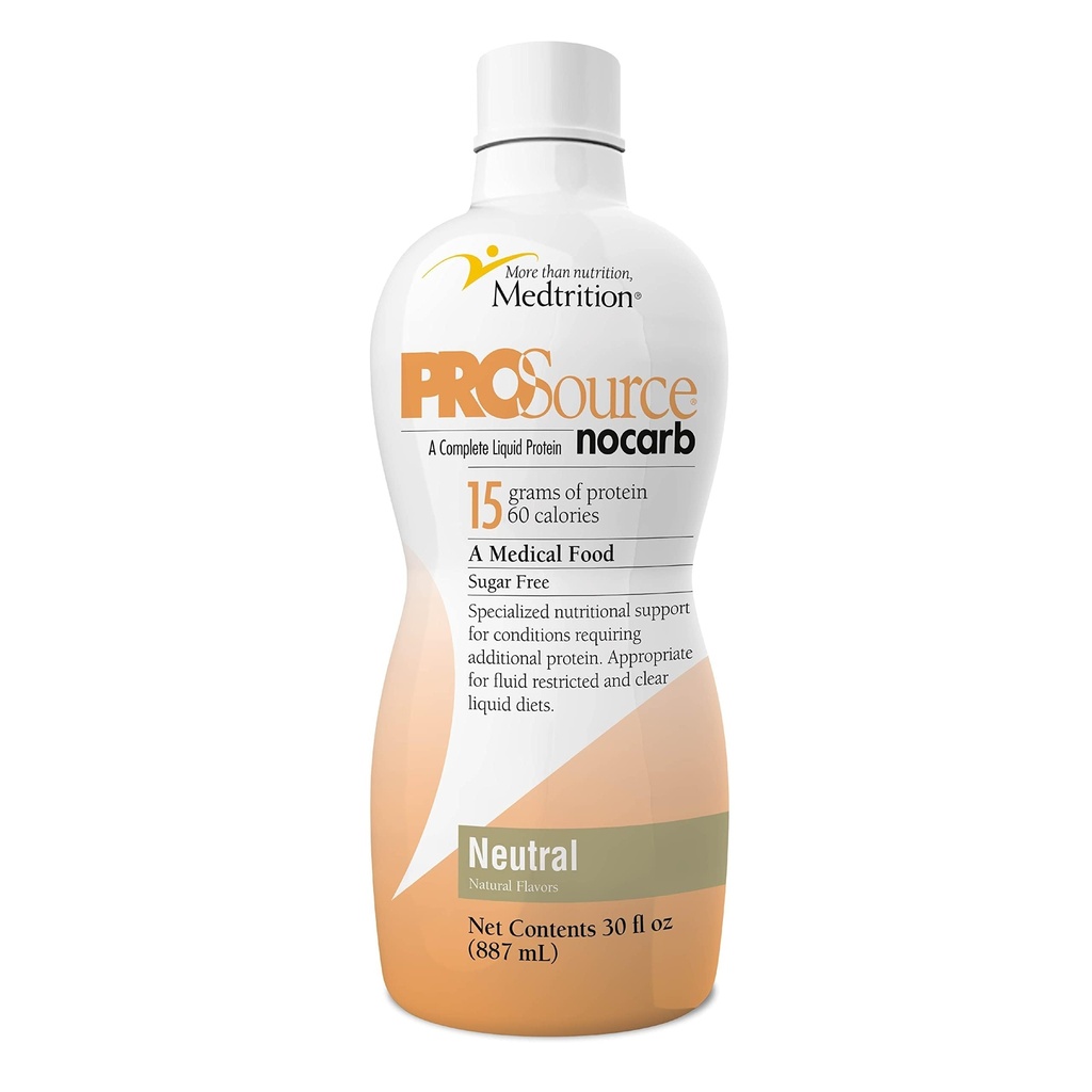 Sıvı Collagen, Tip I, III 15 Grams Protein Oz. |Prosource NoCarb Neutral Şişe Medtritionn, Type I, III 15 Grams Protein per Oz.