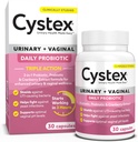 Cystex 3-in-1 Urinary Tract Probiyotik for Women - Fast-Acting UTI & Yeast Enfeksiyon Destek Prebiyotiks, Probiyotiks, & Cranberry - Supports Vaginal pH & Flora Balance - 30 Capsules