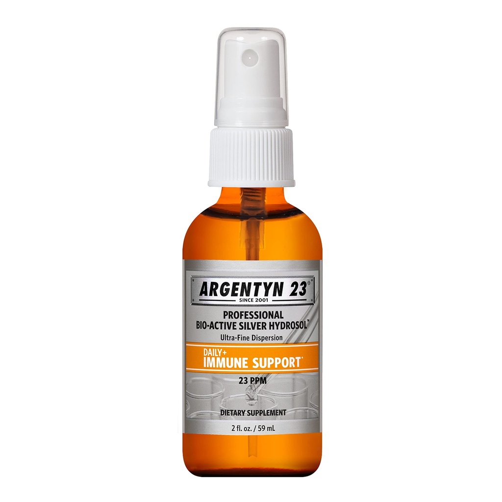 Argentyn 23 Profesyonel Immune Support, Colloidal Silver, Bio-Active Silver Hydrosol, 23 ppm, Fine Mist Spray, 2 Fl Oz