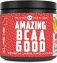 Amazing Nutrition Amazing BCAA 6000 | 6 Grams BCAA Per | 30 Servisler Toz | Branşlı Zincir Ekle Asit Tamam | ABD'de (Doğal Meyveli)